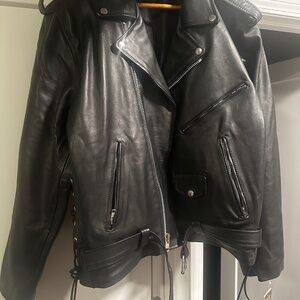 Brand new Men’s leather biker jacket